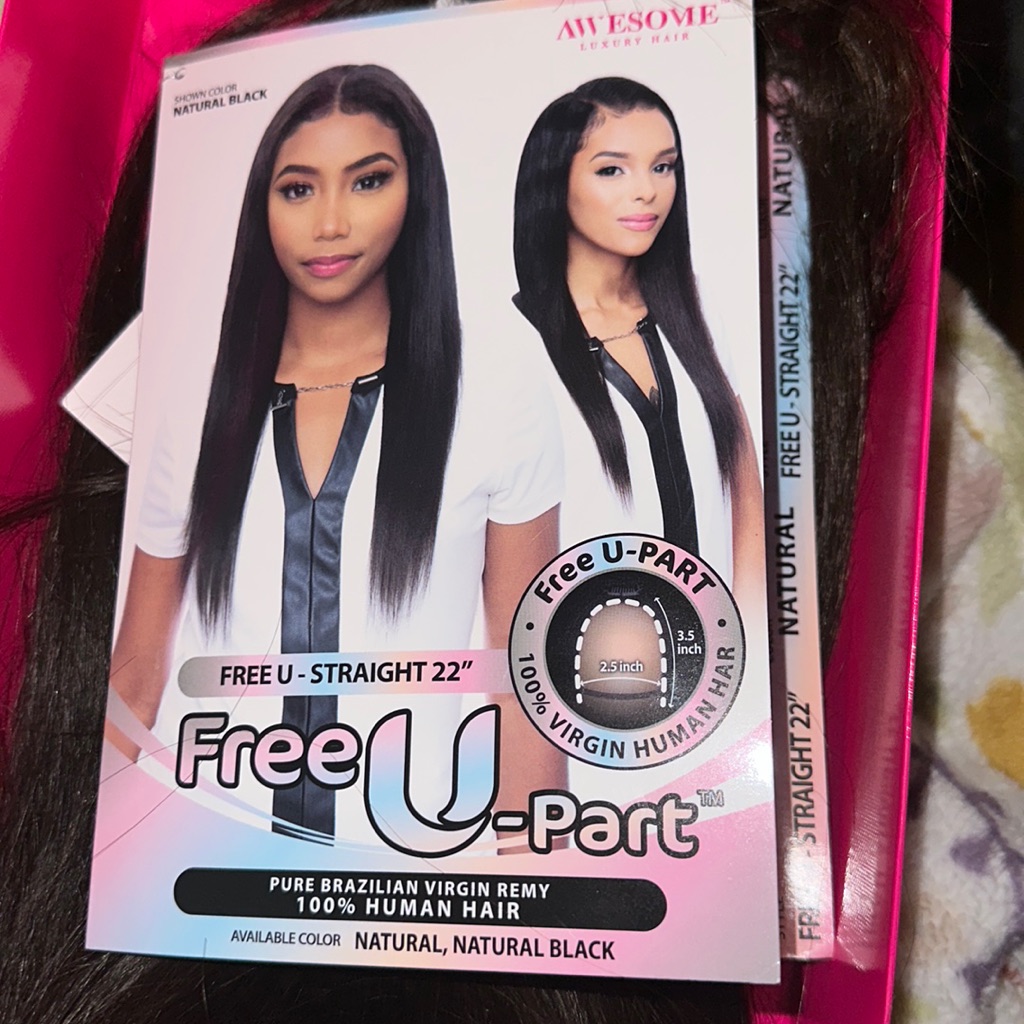 Brand New Upart Wig  Human Hair 22 Inch